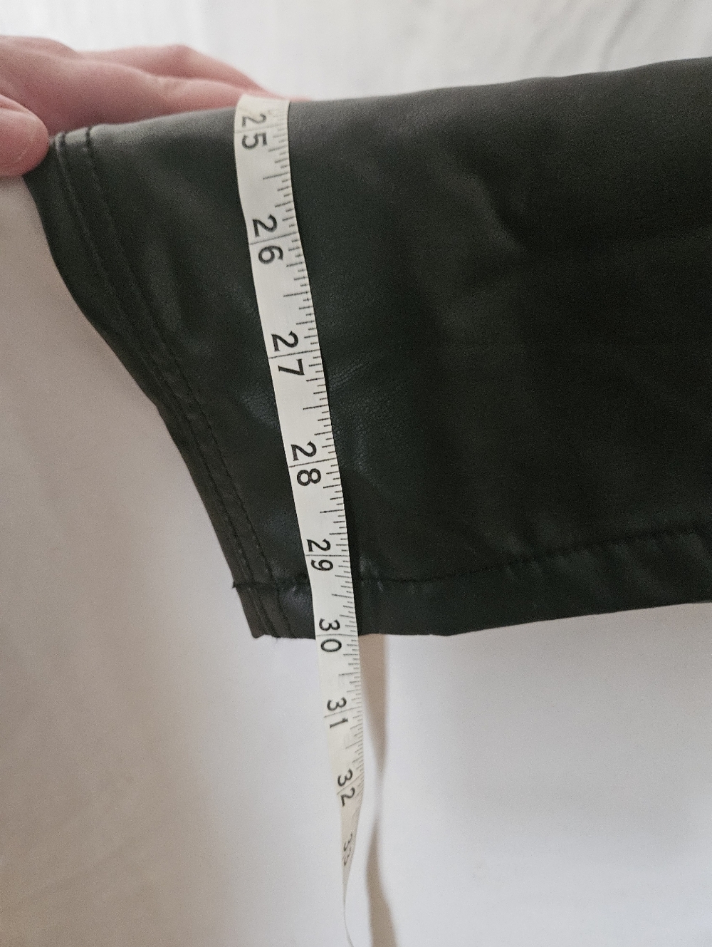 American Eagle PU Cargo Black Pants Biker Grunge GothCore Size 14! - Picture 7 of 8